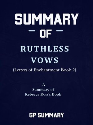 cover image of Summary of Ruthless Vows by Rebecca Ross--(Letters of Enchantment Book 2)